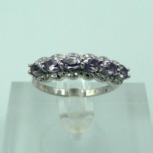 Sz 8 Genuine Rose De France Amethyst Ring NWOT